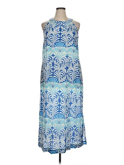 Pre-owned J. Mclaughlin Casual Dress In Blue