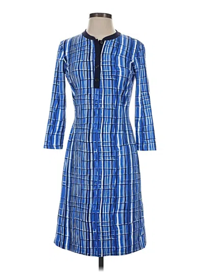 Pre-owned J. Mclaughlin Casual Dress In Blue