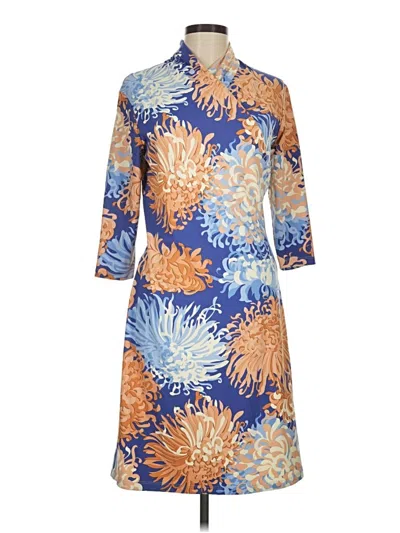 Pre-owned J. Mclaughlin Casual Dress In Blue