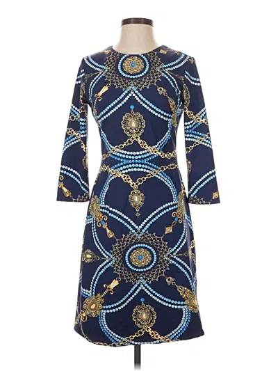 Pre-owned J. Mclaughlin Casual Dress In Blue