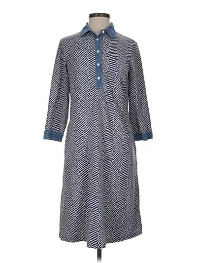 Pre-owned J. Mclaughlin Casual Dress In Blue
