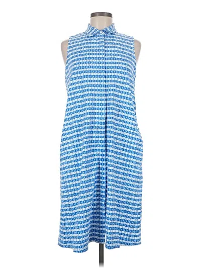 Pre-owned J. Mclaughlin Casual Dress In Blue