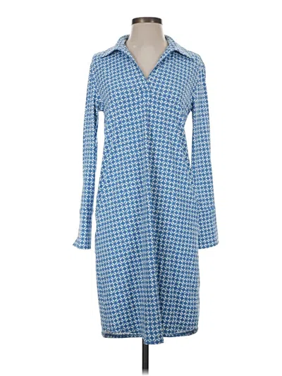 Pre-owned J. Mclaughlin Casual Dress In Blue