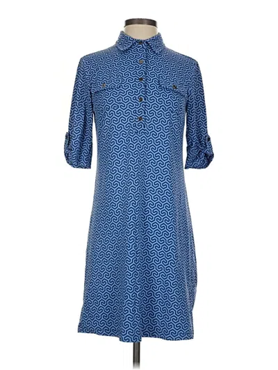 Pre-owned J. Mclaughlin Casual Dress In Blue
