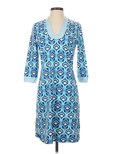 Pre-owned J. Mclaughlin Casual Dress In Blue