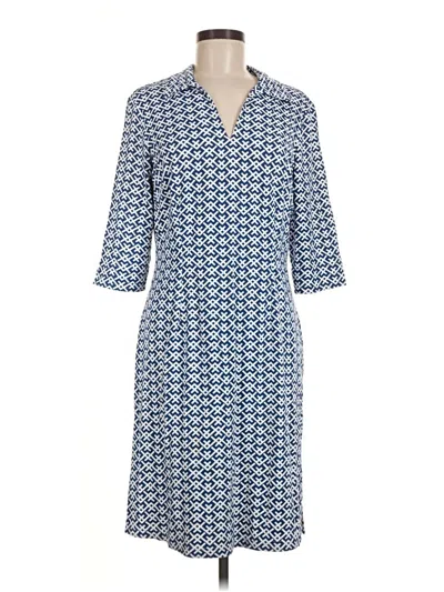 Pre-owned J. Mclaughlin Casual Dress In Blue