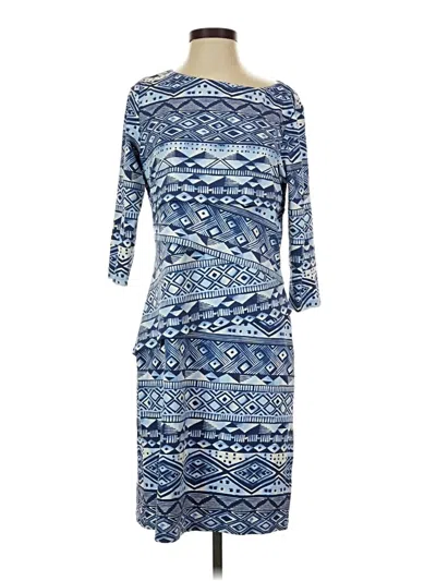 Pre-owned J. Mclaughlin Casual Dress In Blue