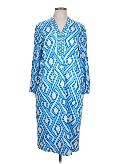 Pre-owned J. Mclaughlin Casual Dress In Blue