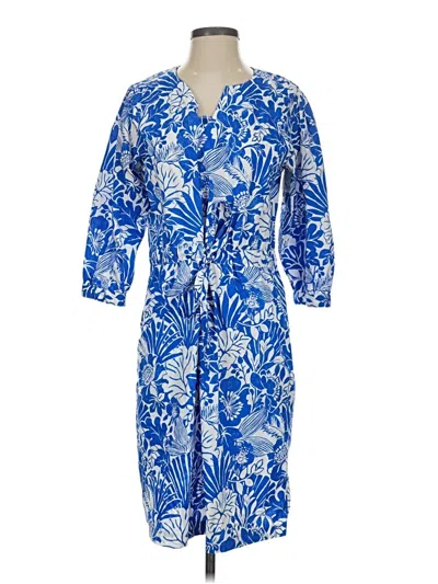 Pre-owned J. Mclaughlin Casual Dress In Blue