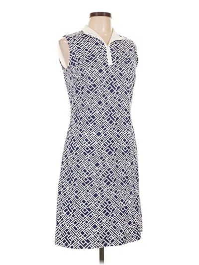 Pre-owned J. Mclaughlin Casual Dress In Blue