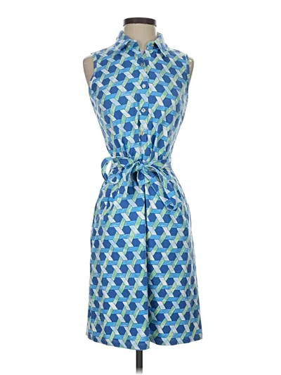Pre-owned J. Mclaughlin Casual Dress In Blue