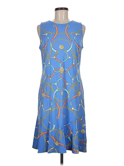 Pre-owned J. Mclaughlin Casual Dress In Blue