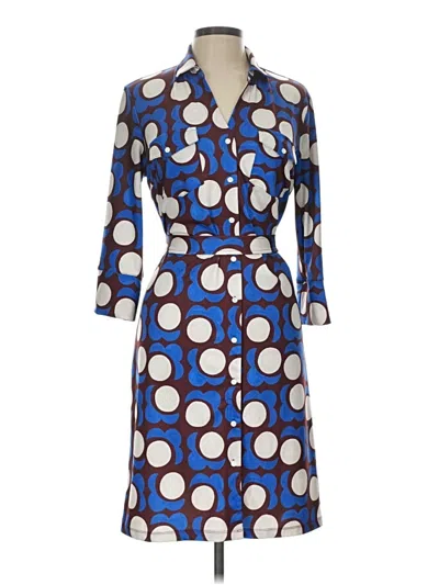 Pre-owned J. Mclaughlin Casual Dress In Blue