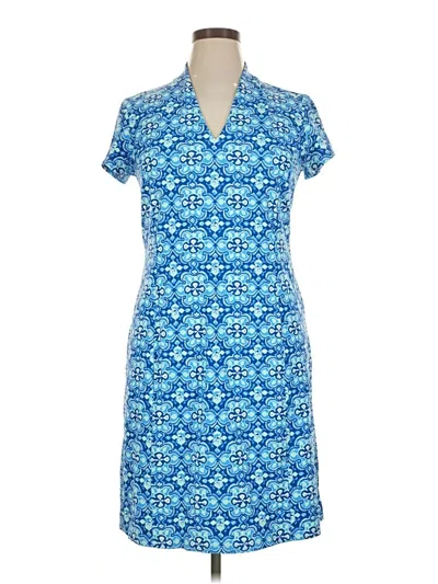 Pre-owned J. Mclaughlin Casual Dress In Blue