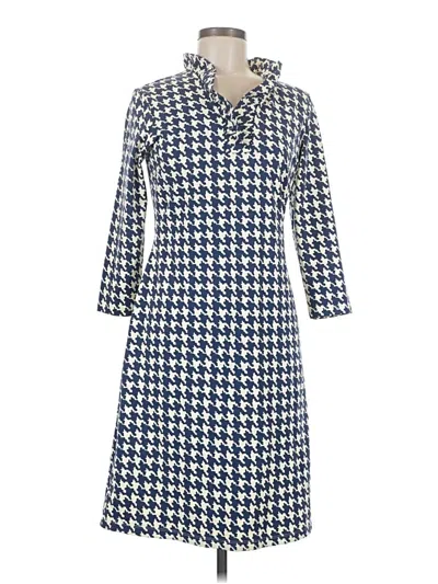 Pre-owned J. Mclaughlin Casual Dress In Blue