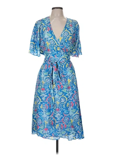 Pre-owned J. Mclaughlin Casual Dress In Blue