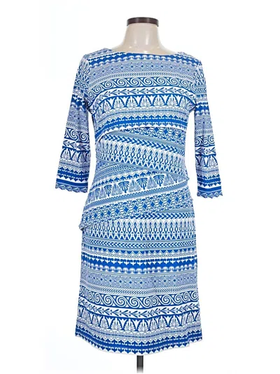 Pre-owned J. Mclaughlin Casual Dress In Blue