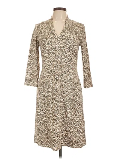 Pre-owned J. Mclaughlin Casual Dress In Brown