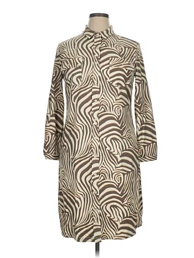 Pre-owned J. Mclaughlin Casual Dress In Brown