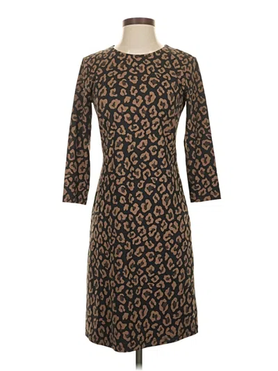 Pre-owned J. Mclaughlin Casual Dress In Brown