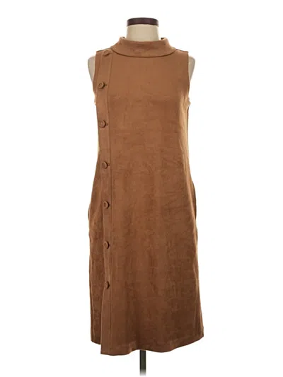 Pre-owned J. Mclaughlin Casual Dress In Brown