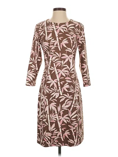 Pre-owned J. Mclaughlin Casual Dress In Brown