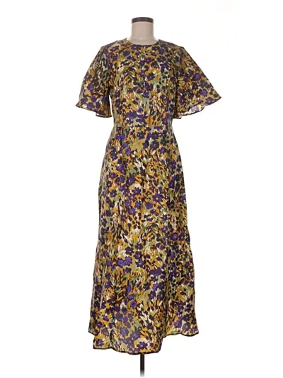 Pre-owned J. Mclaughlin Casual Dress In Brown