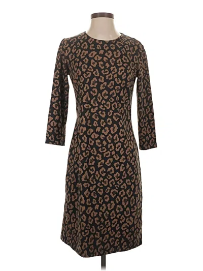 Pre-owned J. Mclaughlin Casual Dress In Brown