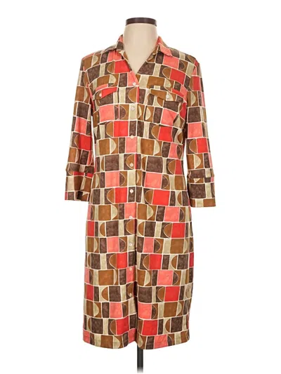 Pre-owned J. Mclaughlin Casual Dress In Brown