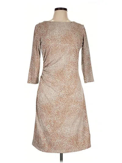 Pre-owned J. Mclaughlin Casual Dress In Brown