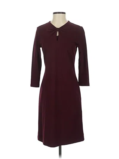 Pre-owned J. Mclaughlin Casual Dress In Burgundy