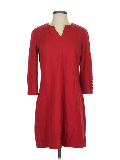 Pre-owned J. Mclaughlin Casual Dress In Burgundy