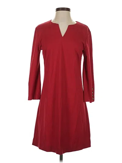 Pre-owned J. Mclaughlin Casual Dress In Burgundy