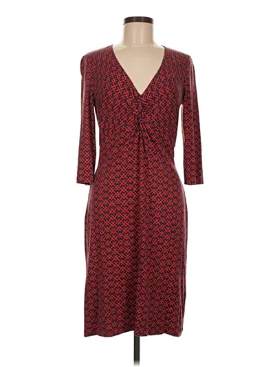Pre-owned J. Mclaughlin Casual Dress In Burgundy
