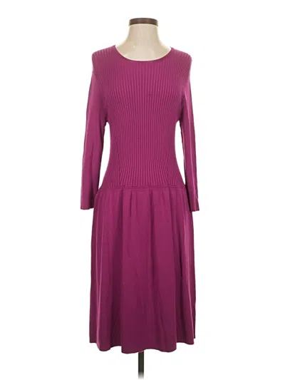 Pre-owned J. Mclaughlin Casual Dress In Burgundy
