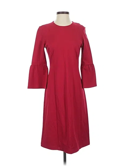 Pre-owned J. Mclaughlin Casual Dress In Burgundy