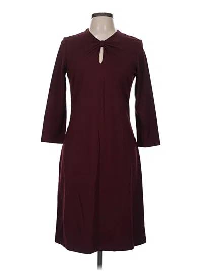 Pre-owned J. Mclaughlin Casual Dress In Burgundy