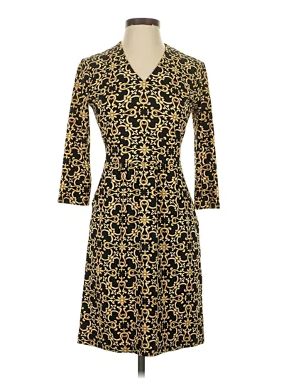 Pre-owned J. Mclaughlin Casual Dress In Gold