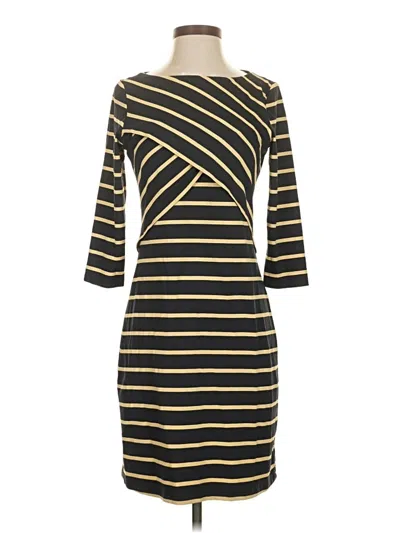 Pre-owned J. Mclaughlin Casual Dress In Gold