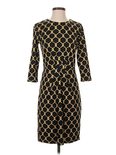 Pre-owned J. Mclaughlin Casual Dress In Gold