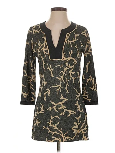 Pre-owned J. Mclaughlin Casual Dress In Gold