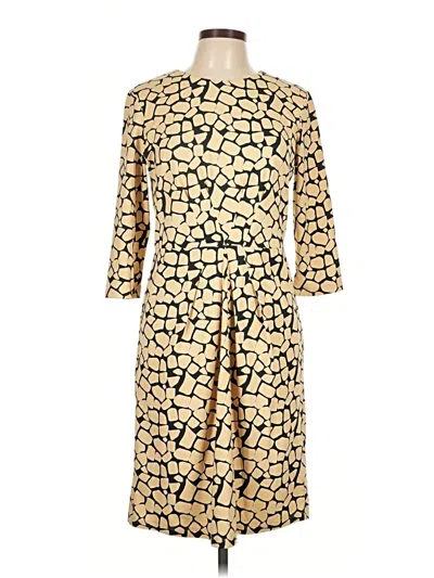 Pre-owned J. Mclaughlin Casual Dress In Gold