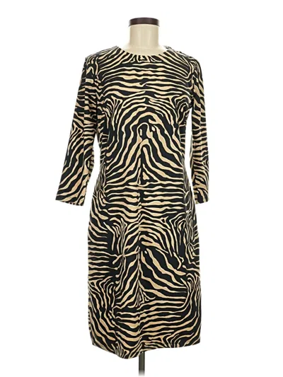 Pre-owned J. Mclaughlin Casual Dress In Gold