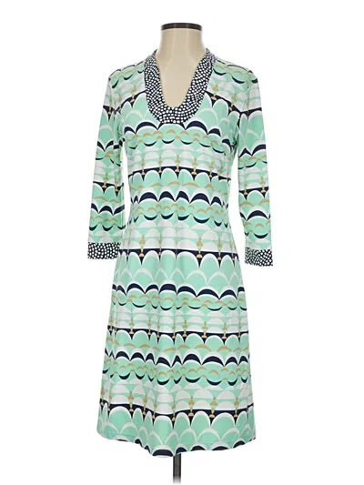 Pre-owned J. Mclaughlin Casual Dress In Green