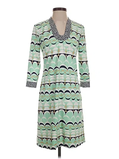 Pre-owned J. Mclaughlin Casual Dress In Green