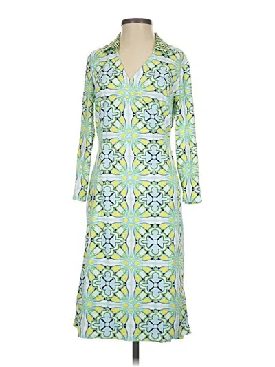 Pre-owned J. Mclaughlin Casual Dress In Green