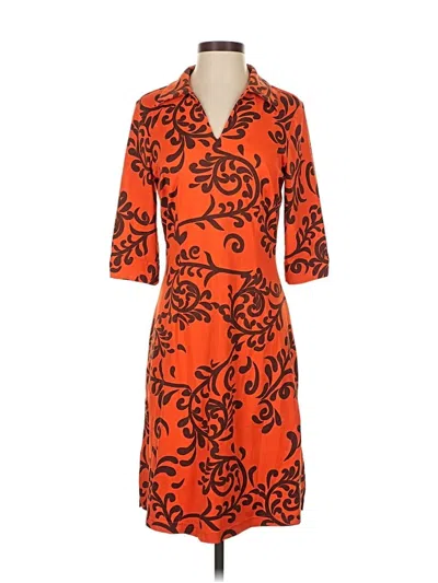Pre-owned J. Mclaughlin Casual Dress In Orange