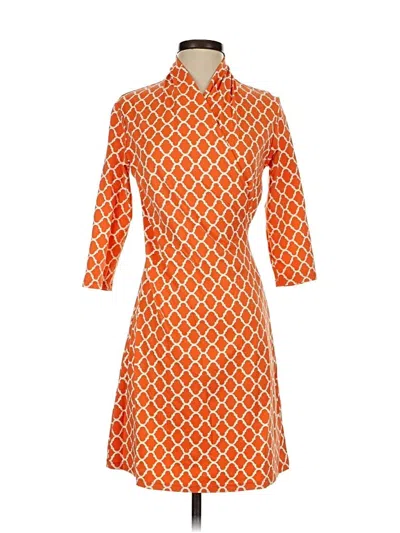 Pre-owned J. Mclaughlin Casual Dress In Orange