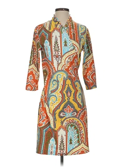 Pre-owned J. Mclaughlin Casual Dress In Orange