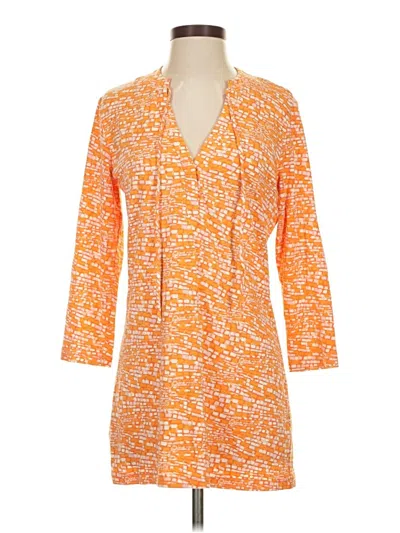 Pre-owned J. Mclaughlin Casual Dress In Orange